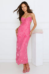 Twirl Into Fun Maxi Dress Pink