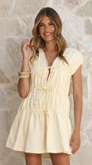 Avalee Mini Dress - Yellow