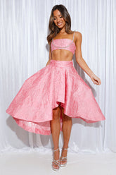 Your Star Sign Midi Skirt Pink